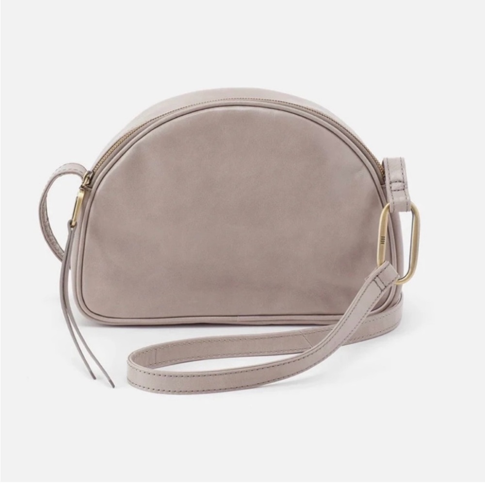 Hobo Half Crescent White Crossbody bag